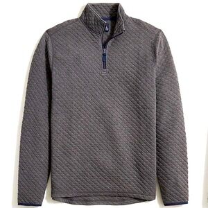 J. Crew Quilted Diamond Half-Zip Pullover Shirt